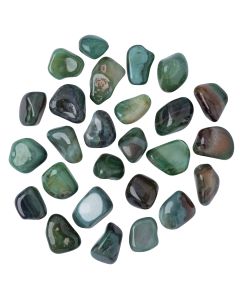 Agate Green Medium Tumblestone 20-30mm, Brazil (250g) NETT