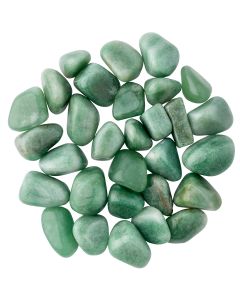 Green Quartz Medium Tumblestone 20-30mm, Brazil (250g) NETT