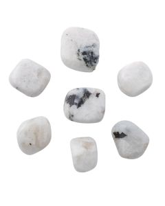 Rainbow Moonstone Medium Tumblestone 20-30mm, India (100g) NETT