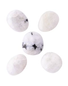 Rainbow Moonstone Medium Tumblestone AAA Grade 20-30mm, India (50g)  NFD