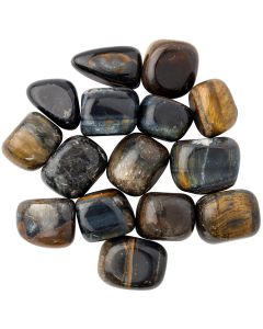 Tiger Eye Blue Medium Tumblestone 20-30mm (250g) NETT