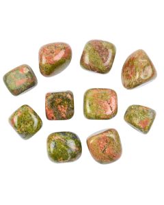 Unakite Medium Tumblestone, 20-30mm (250g) NETT