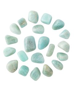 Amazonite Small Tumblestone 10-20mm, Indian (100g) NETT