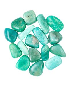 Amazonite Small Tumblestone 10-20mm, Indian (100g) NETT