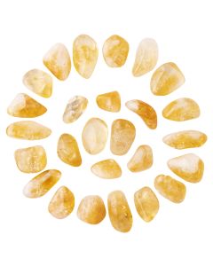 Citrine Heat Treated A Grade Small Tumblestone 10-20mm, Brazil (100g) NETT