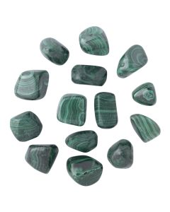 Malachite Small Tumblestone 10-20mm, DR of the Congo (100g) NETT