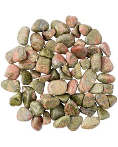 Unakite Small Tumblestone 10-20mm (250g) NETT