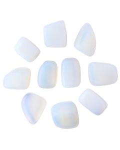 Opalite Glass Large Tumblestone 30-40mm (250g) NETT 