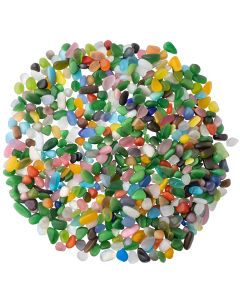 Jelly Bean Cats Eye Tumblestone 10-15mm *Synthetic*, China (1kg) NETT