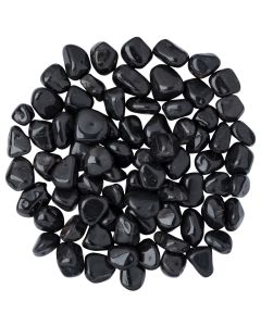 Onyx Black Small Tumblestone 10-20mm, Brazil (250g) NETT