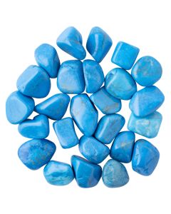 Howlite Blue Medium Tumblestone 20-30mm, China (SA Shape, 250g) NETT