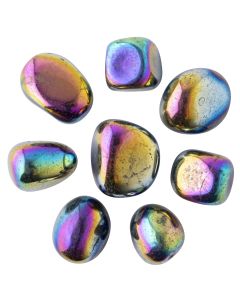 Titanium Aura Medium Tumblestone 20-30mm, China (100g) NETT