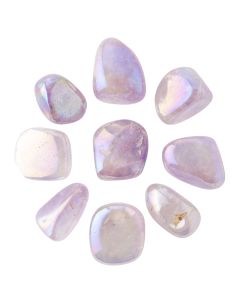 Amethyst Aura Medium Tumblestone 20-30mm, China (100g) NETT