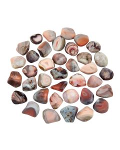 Agate Pink Botswana 10-20mm Small Tumblestone (250g) NETT