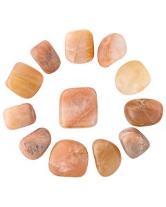 Pink Moonstone Medium Tumblestone 20-30mm (100g) NETT