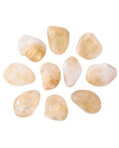 Citrine Heat Treated 'B' Grade Large Tumblestone 30-40mm (250g) NETT