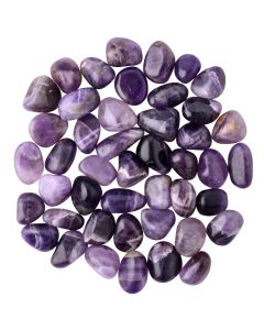 Mixed Dark Amethyst 10-20mm Small Tumblestone (250g) NETT