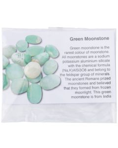 Green Moonstone 10-15mm Extra Small Tumblestone (1pc) NETT