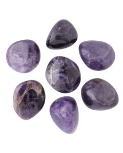 Amethyst High Polish Medium Tumblestone 20-30mm, Zambia (100g) NETT