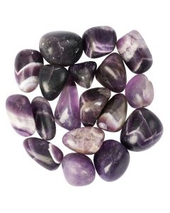 Amethyst Dark Mixed Medium Tumblestone 20-30mm, India (250g)