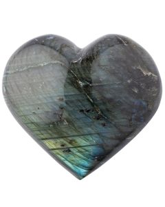 Labradorite Puff Heart approx. 50mm (1 Piece) NETT