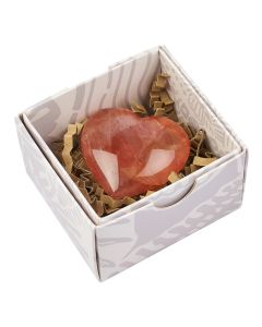 Red Hematoid Puff Heart approx 50mm (1pc) 