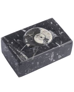 Fossil Marble Small Rectangular Box 12x8x5cm (1pc) NETT