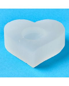 Selenite Heart Shaped Tealight Holder 8cm (1 Piece) NETT