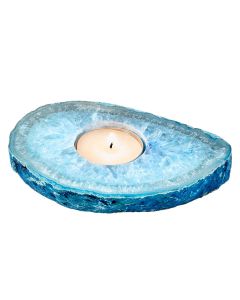 Blue Agate Slab Tealight Holder (1 piece) NETT