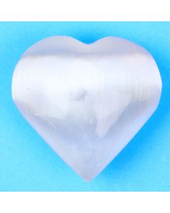 Selenite Puff Heart 50-60mm (1pc) 