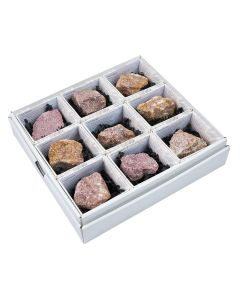 Rough Lepidolite with ID card in Gift box, South Africa (9pcs) ID card NETT