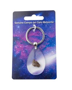 Genuine "Campo del Cielo" Meteorite, Acrylic Keyring, Argentina (1pc) NETT