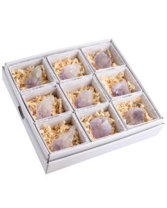 Amethyst Points Gift Boxed with ID Card (9 Piece) NETT
