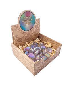 Amethyst Aura Tumblestone Retail Box (25pcs) NETT