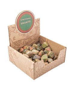 Unakite Tumblestone Retail Box (50pcs) NETT