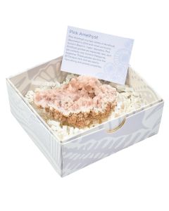 Pink Amethyst Geode AA Gift Box with ID Card Large, Patagonia (1pc) NETT