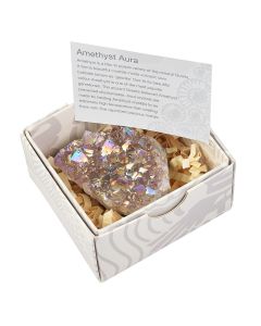 Amethyst Aura Druze with ID card (1pc)