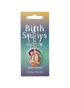 Cancer, Moonstone Birthstone Keyring (6pcs) NETT
