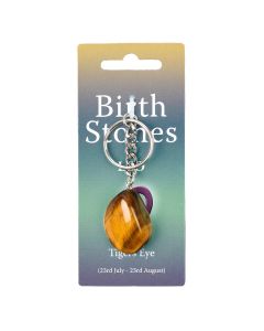 Leo, Tiger Eye Birthstone Keyring (6pcs) NETT