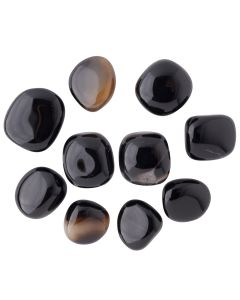 Gemini, Black Onyx Birthstone Tumblestone (10pcs) NETT