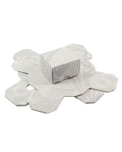 Gift Box Grey/White 70x70x50mm (10 Piece) NETT