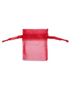 Red Organza Drawstring Bag 7x9cm (20pc) NETT