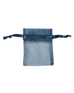 Blue Organza Drawstring Bag 7x9cm (20pc) NETT