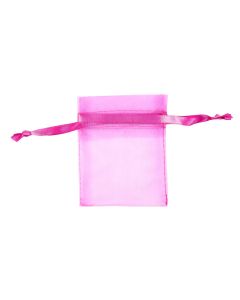 Pink Organza Drawstring Bag 7x9cm (20pc) NETT