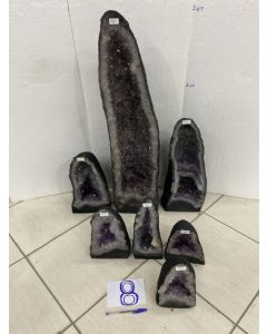 Amethyst Cathedral Crate No 8, 108kg (7pcs) NFD  (PRE-ORDER)