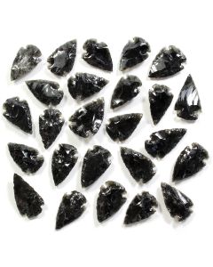 Obsidian Arrowhead 0-1" (25pcs) NETT