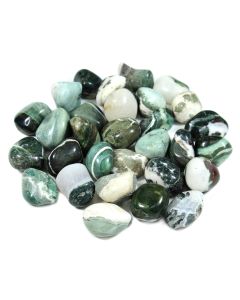 Sardonyx Green 20-30mm, India (250g) Medium Tumblestone NETT