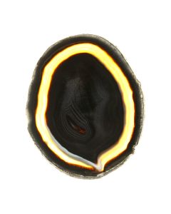 A6 Agate Slice Black (5" to 5.5") (1 Piece) 