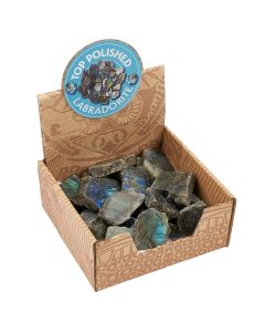 Ready to Retail Labradorite Part Polished Retail Box (25pcs) 