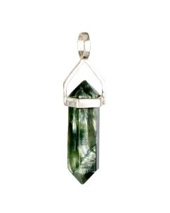 Seraphinite Double Point Pendant, Sterling Silver (1pc)